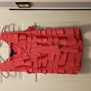 Alfani ruffled, pink sleeveless blouse